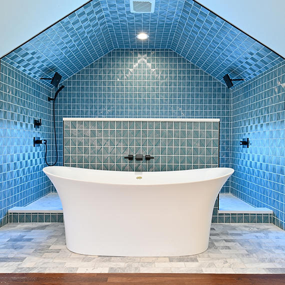 Revalia Remix Ceramic Brilliant Blue RV21 Mosaic Glossy 2