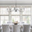 Archer Black 6 Light Large Modern Chandelier - 47" - View 3