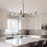 Archer Black 6 Light Large Modern Chandelier - 47" - View 5