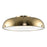 Alston Cool Brass 3 Light Modern Semi Flush Mount Ceiling Light - 13.75"