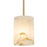 Valencia Cool Brass 1 Light Modern Alabaster Pendant Light - 6"