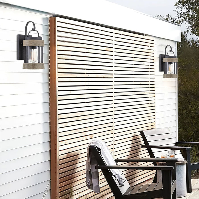 Rochester Textured Black 1 Light Modern Outdoor Wall Sconce - 14" - View 6