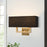 Haven Cool Brass 2 Light Modern Wall Sconce - 16" - View 3