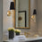 Torche II Cool Brass 1 Light Modern Wall Sconce - 15" - View 3