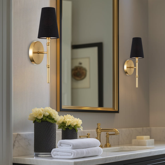 Torche II Cool Brass 1 Light Modern Wall Sconce - 15" - View 3