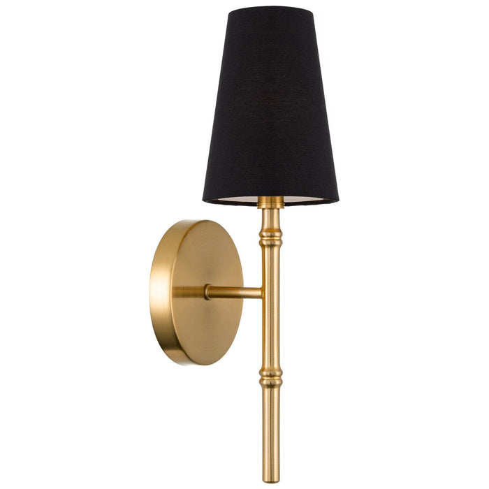 Torche II Cool Brass 1 Light Modern Wall Sconce - 15"