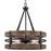 Maybrook Black 4 Light Modern Farmhouse Chandelier - 21"