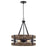 Maybrook Black 4 Light Modern Farmhouse Chandelier - 21" - View 9