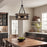Maybrook Black 4 Light Modern Farmhouse Chandelier - 21" - View 6