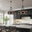 Maybrook Black 4 Light Modern Farmhouse Chandelier - 21" - View 3
