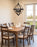 Capistrano Textured Black 6 Light Rustic Farmhouse Chandelier - 20.5" - View 7