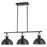 Belle Oil Rubbed Bronze 3 Light Modern Industrial Kitchen Island Light - 34"