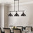 Belle Oil Rubbed Bronze 3 Light Modern Industrial Kitchen Island Light - 34" - View 3
