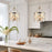 Estelle Cool Brass 3 Light Modern Chic Crystal Pendant Chandelier - 13.5" - View 3