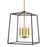 Bellevue Black 4 Light Modern Farmhouse Lantern Pendant Light - 15.75"