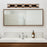 Hogan Black 5 Light Farmhouse Bathroom Vanity Light Bar - 36" - View 7