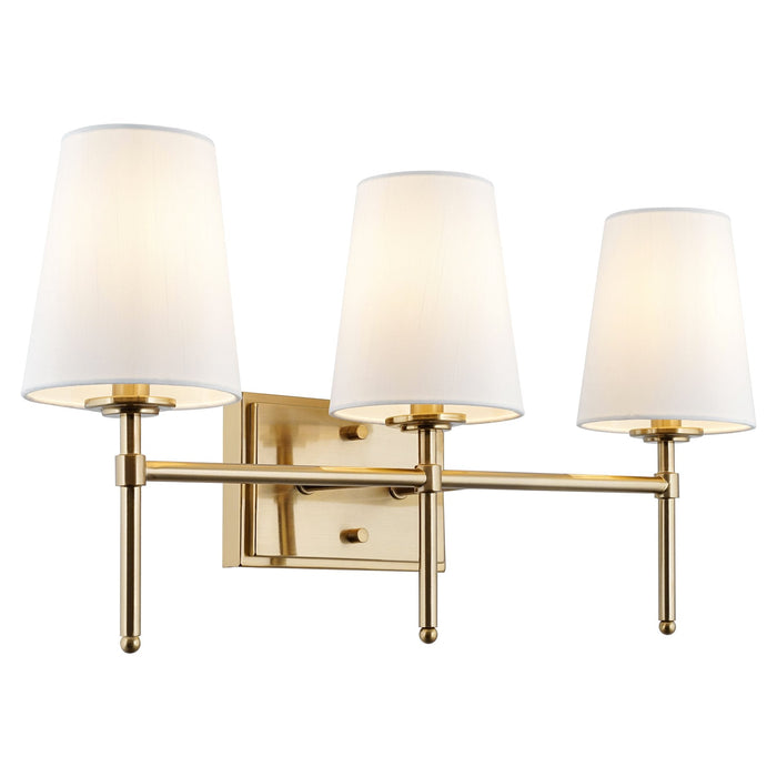 Torche Cool Brass 3 Light Modern Bathroom Vanity Light - 23"