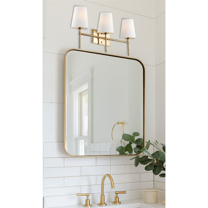 Torche Cool Brass 3 Light Modern Bathroom Vanity Light - 23" - View 7