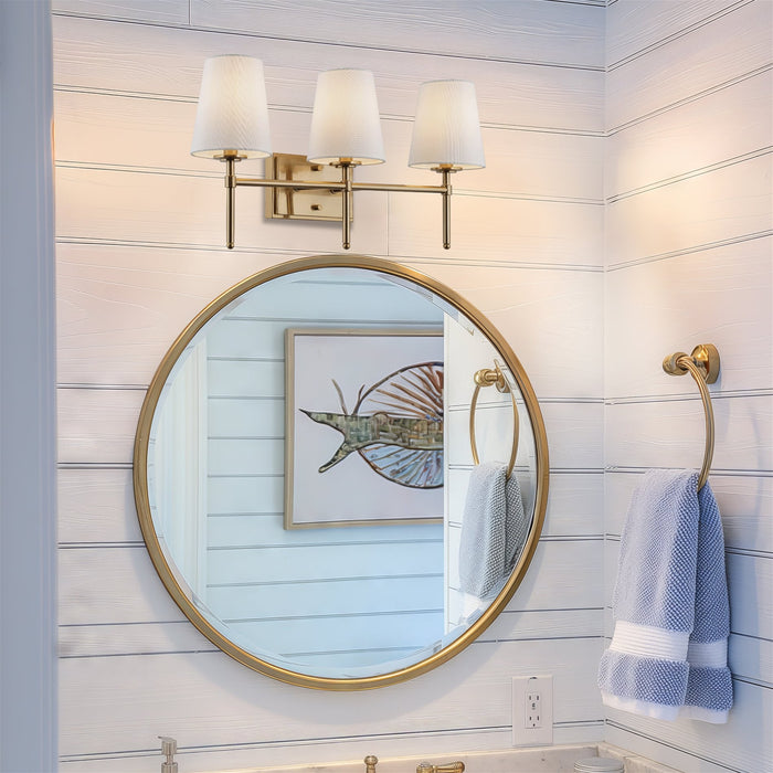 Torche Cool Brass 3 Light Modern Bathroom Vanity Light - 23" - View 3