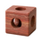 Red Matte Travertine Cube - 1 3/16" x 1 3/16" x 1 3/16" x 1 3/16"