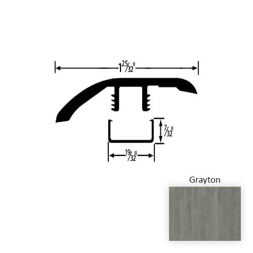 American Standard Vinyl Grayton Reducer Embossed 1