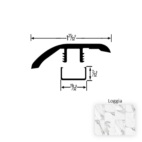 Colonnade Vinyl Loggia Reducer Embossed 1