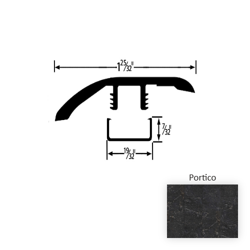 Colonnade Vinyl Portico Reducer Embossed 1