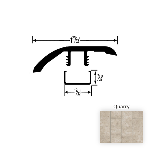 Pietra Vinyl Quarry Reducer Embossed 1