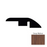 Dark Horizon Oak Wood Deep Walnut Laminate Wood Moulding / Trim Embossed 1