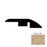Black Forest Dusky Cypress Warm Tan Laminate Wood Moulding / Trim - 94.49" Reducer