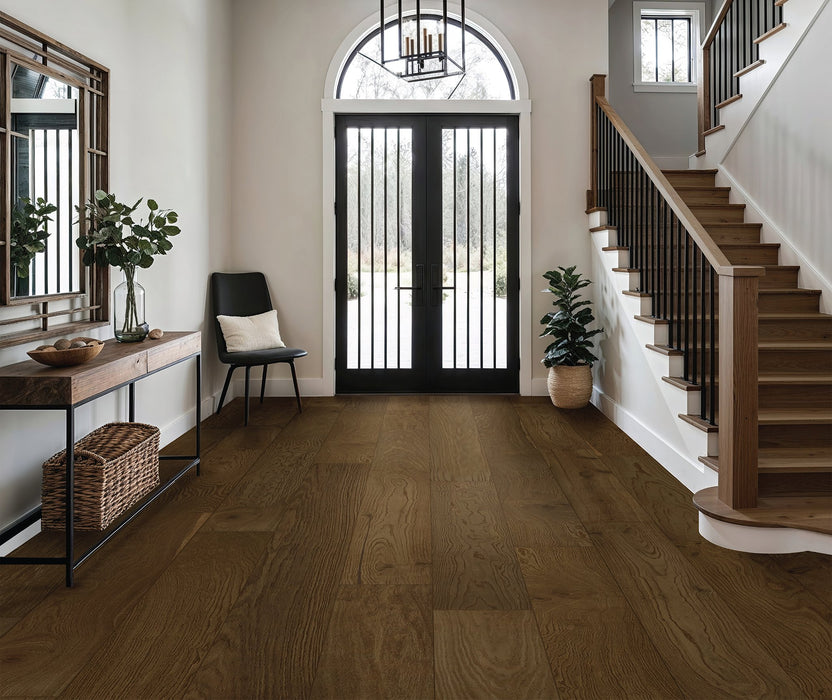 European Oak Hardwood Gusset Engineered Hardwood Wire Brushed and UV Cured Urethane 2