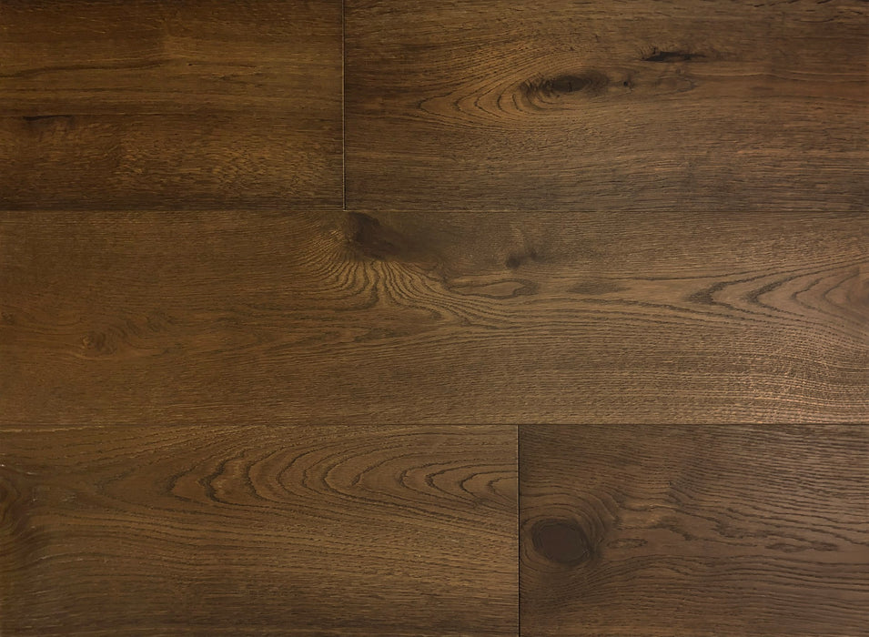 European Oak Hardwood Gusset Engineered Hardwood Wire Brushed and UV Cured Urethane 1