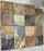 Rich Autumn Slate Natural Cleft Face, Gauged Back Mosaic - 2" x 2" x 7/16" - 5/8"