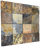 Rich Autumn Slate Natural Cleft Face, Gauged Back Mosaic - 2" x 2" x 7/16" - 5/8"