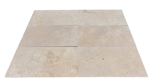 Riviera Brushed Travertine Tile - 18" x 36" x 5/8"
