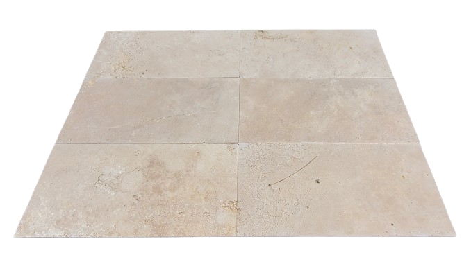 Riviera Brushed Travertine Tile - 18" x 36" x 5/8"