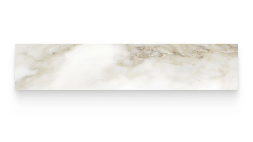 Full Liner Sample - Riviera Calacatta Paonazzo Porcelain Bullnose - 3" x 12" x 9 MM Polished