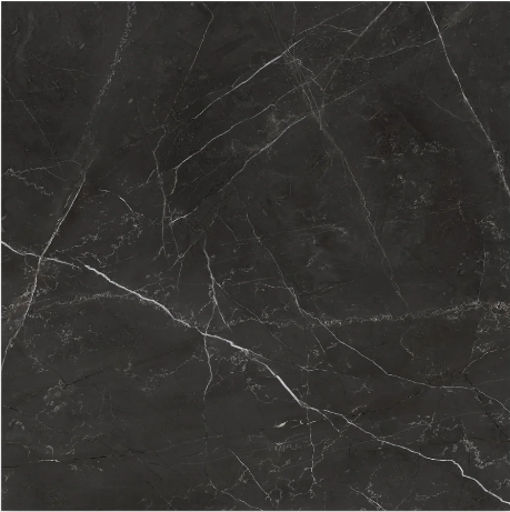 Riviera Nero Venato Porcelain Tile - Honed