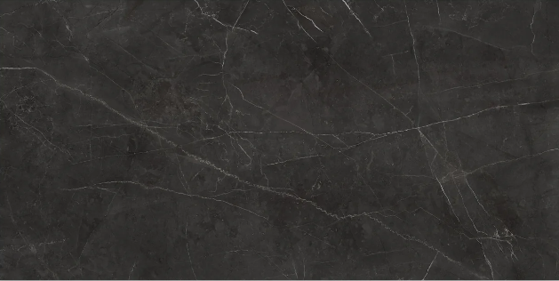 Riviera Nero Venato Porcelain Tile - Polished