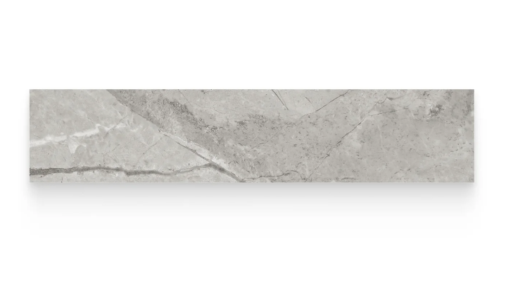 Full Liner Sample - Riviera Paradiso Argento Porcelain Bullnose - 3" x 12" x 9 MM Polished