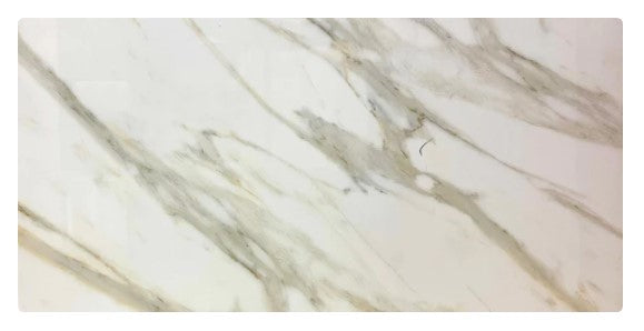 Roca White Polished Porcelain Tile - 24" x 48" x 1/3"