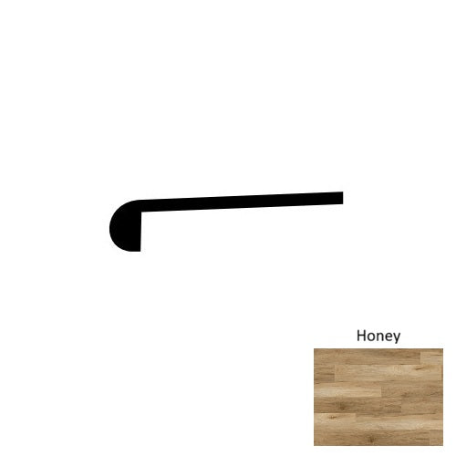 Fume Vinyl SN Honey Round Stair Noses Embossed 1