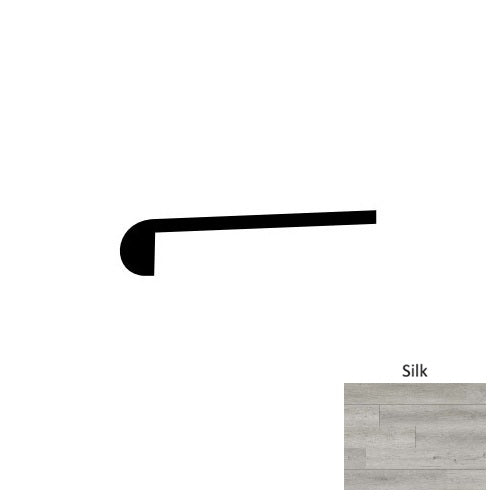 Fume Vinyl SN Silk Round Stair Noses Embossed 1