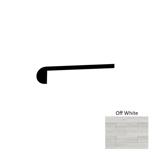 Iris Vinyl SN Off White Round Stair Noses Embossed 1