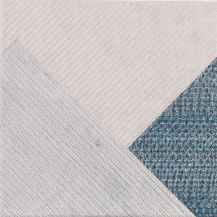 Stripes Ceramic Mix Denim Tile Matte 1