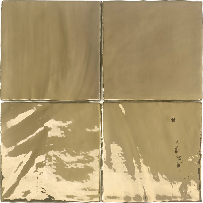 Tabarca Ceramic Gold Tile Glossy 1