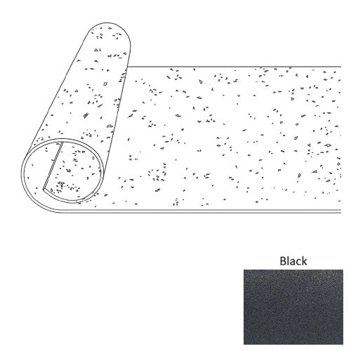 VersaTREAD Rubber Black Rubber Flooring Roll  1