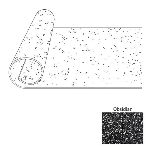 VersaDUEL Rubber Obsidian Rubber Flooring Roll  1