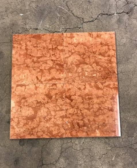 Rosso Verona Marble Tile - 12" x 12" x 3/8"
