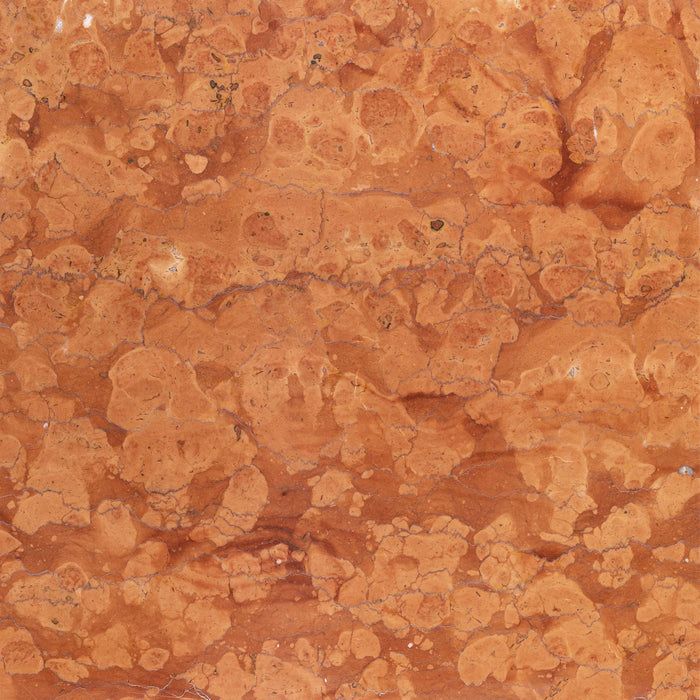 Full Tile Sample - Rosso Verona Marble Tile - 4" x 4" x 3/8" Polished